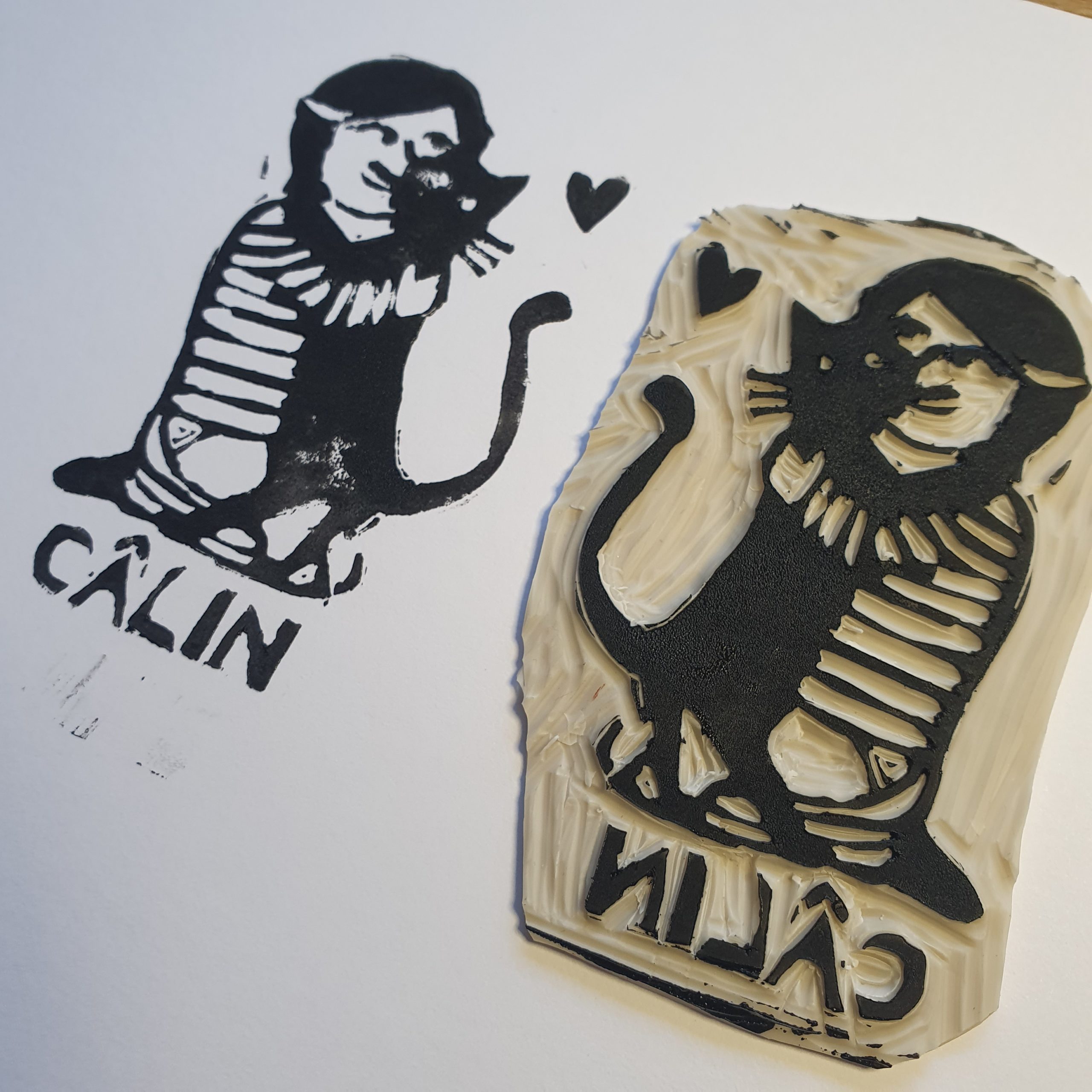 Gravure Les Carnets de Bichette Câlin