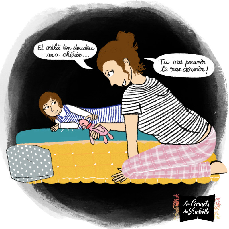 Histoire maternité Réveil nocturne Les Carnets de Bichette