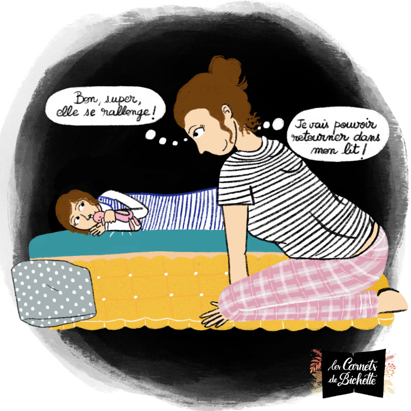 Histoire maternité Réveil nocturne Les Carnets de Bichette
