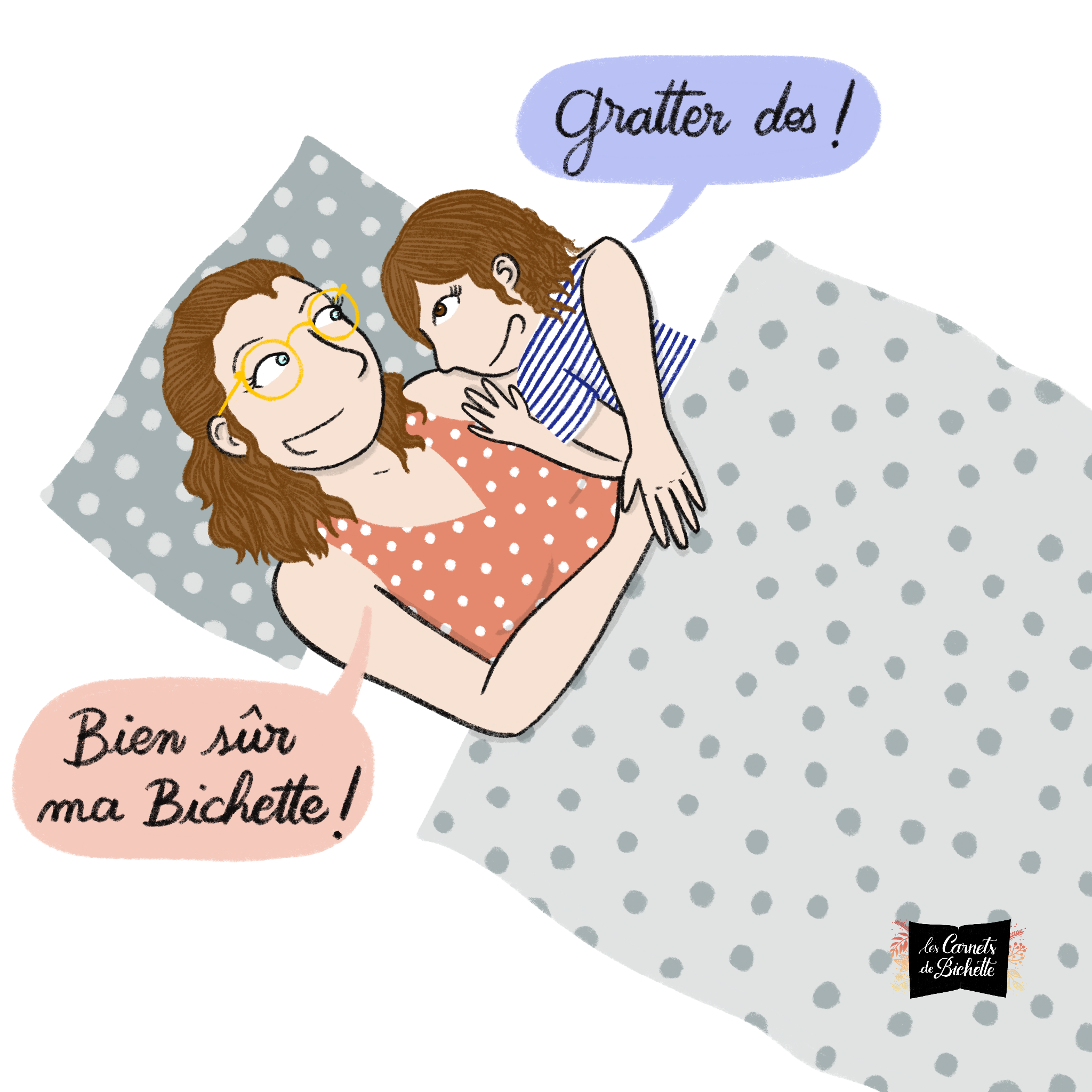 Histoire Maternité Gratter dos Les Carnets de Bichette