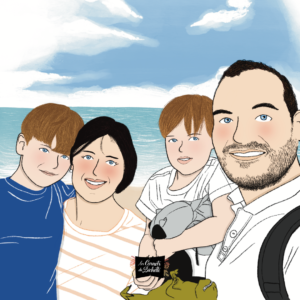 Portrait de famille illustré Les Carnets de Bichette