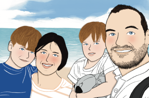 Portrait de famille illustré Les Carnets de Bichette