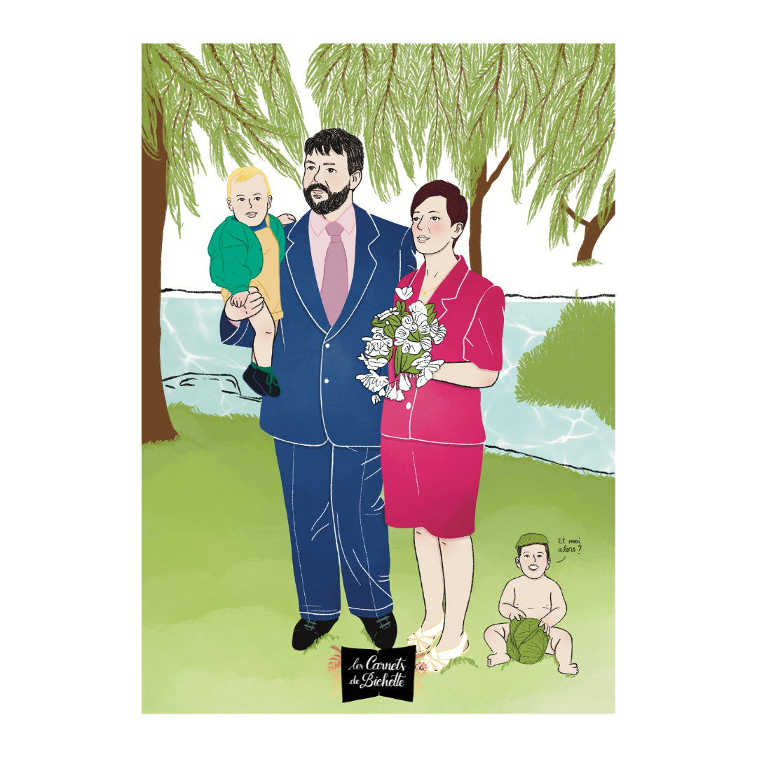 Portrait famille anniversaire mariage Les Carnets de Bichette