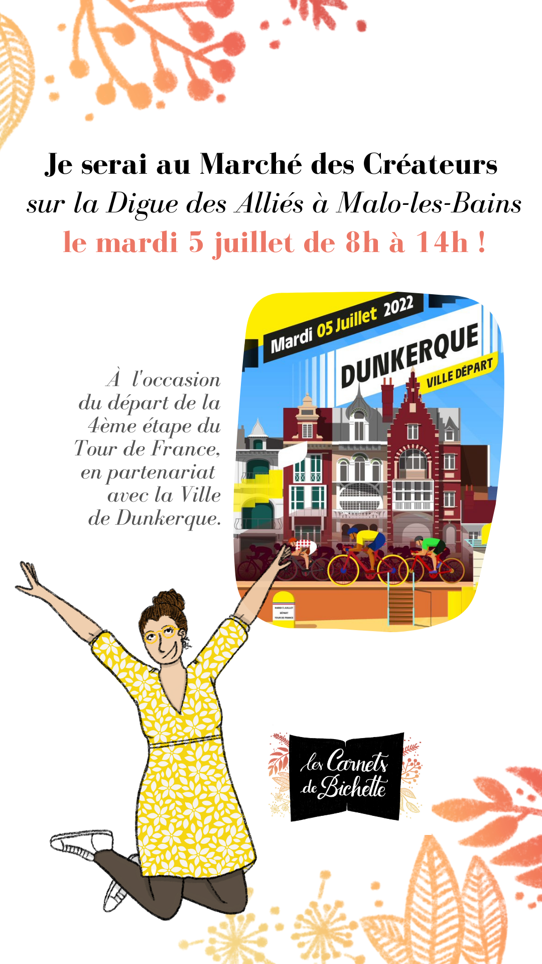 Communication Marché Créateurs Tour de France Les Carnets de Bichette