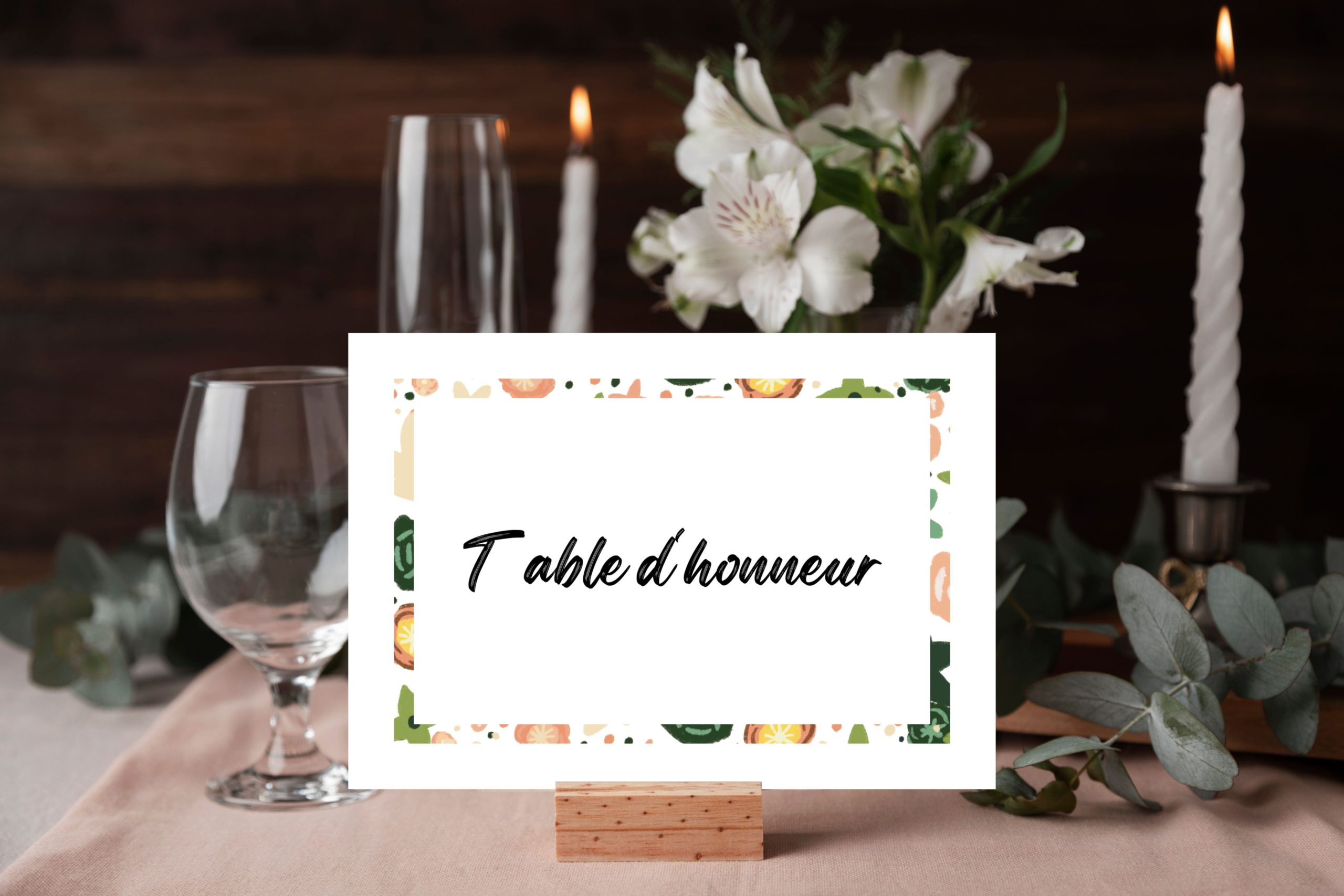 Marie Cédric Mariage Décoration Papeterie Noms de tables Les Carnets de Bichette